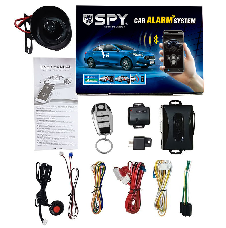 SPY car lcd key  Pke Keyless Entry Remote Starter Smart Start Stop Engine LCD Car Alarm entry kit