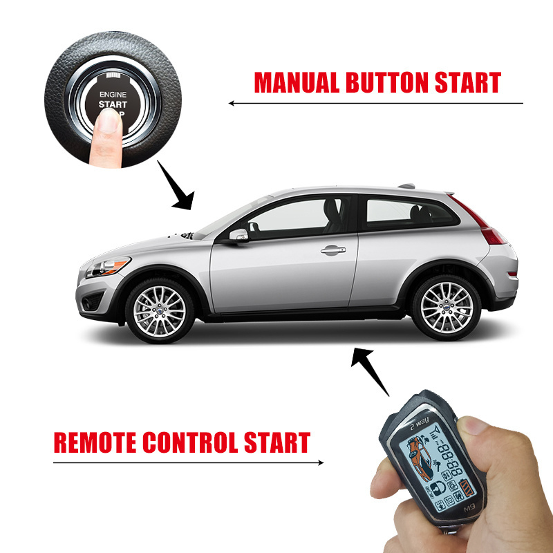 SPY Universal Dc 12V Keyless for car alarm phone APP BT car security  system two way remote start car alarms