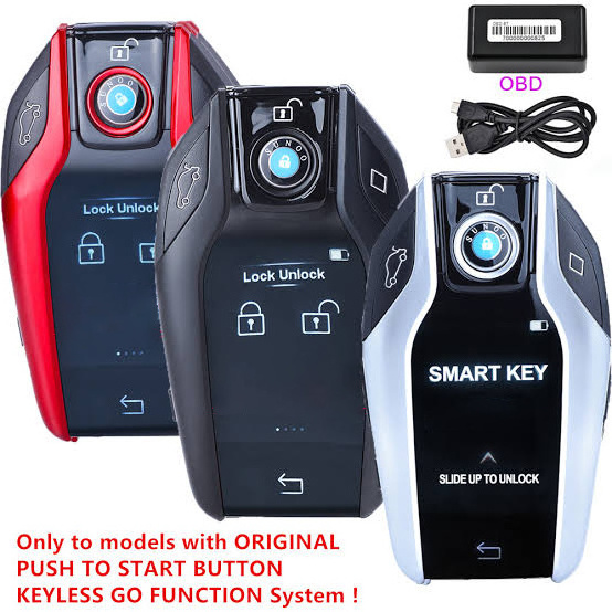 2023 HOT selling Universal Wireless Smart Key Touch LCD Screen Keyless Entry System PKE Remote Car Key For All Car