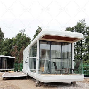 Luxury Modern Outdoor Portable Mobile Glamping Resort Hotel Tiny House Space Capsule