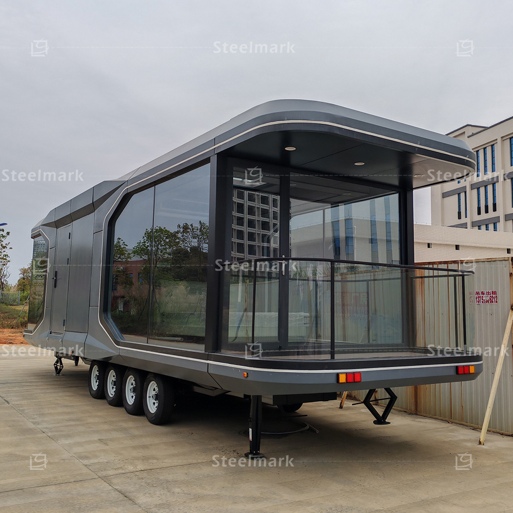 Luxury Modern Outdoor Portable Mobile Glamping  Capsule Resort Hotel mobile House