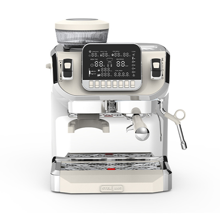 Commercial italian professional single serve automatic espresso coffee makers machine with grinder beans