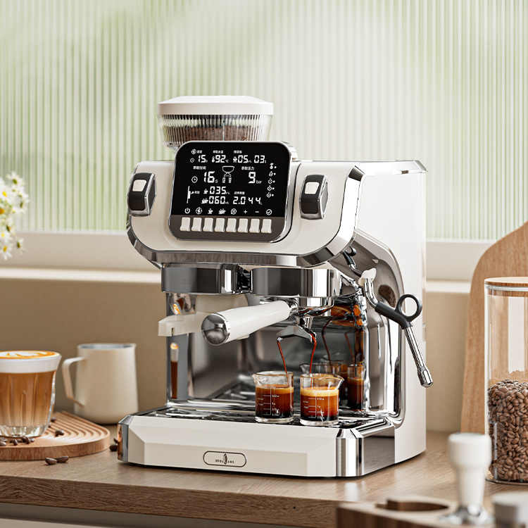 Commercial italian professional single serve automatic espresso coffee makers machine with grinder beans