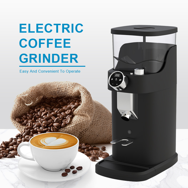 automatic grinding machine super silent speed adjustable double cups coffee grinder electric commercial