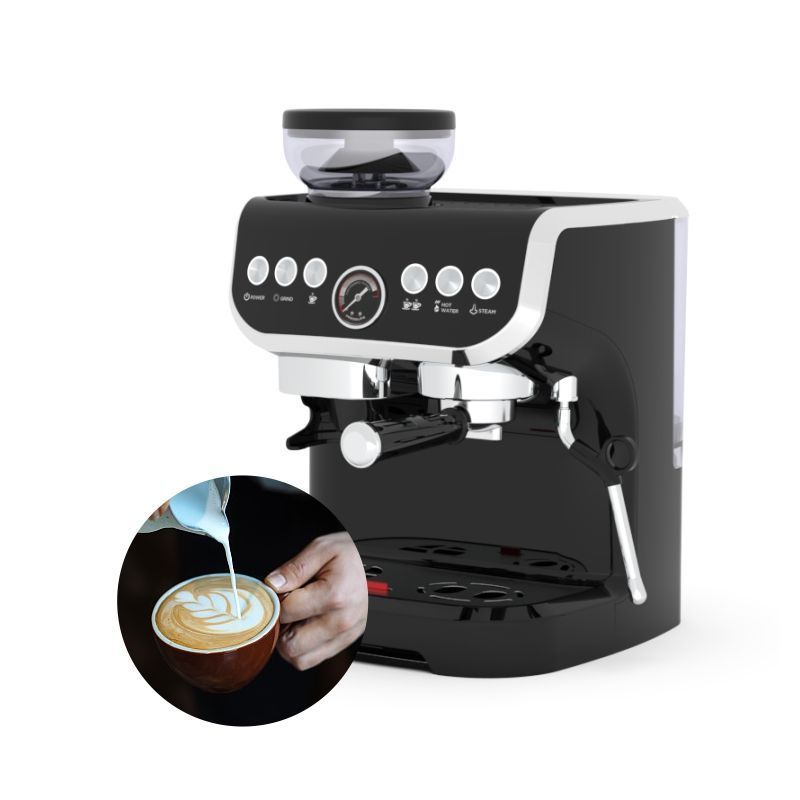 Household Espresso Coffee Maker Italian Automatic Grinding Espresso Pod Coffee Machine