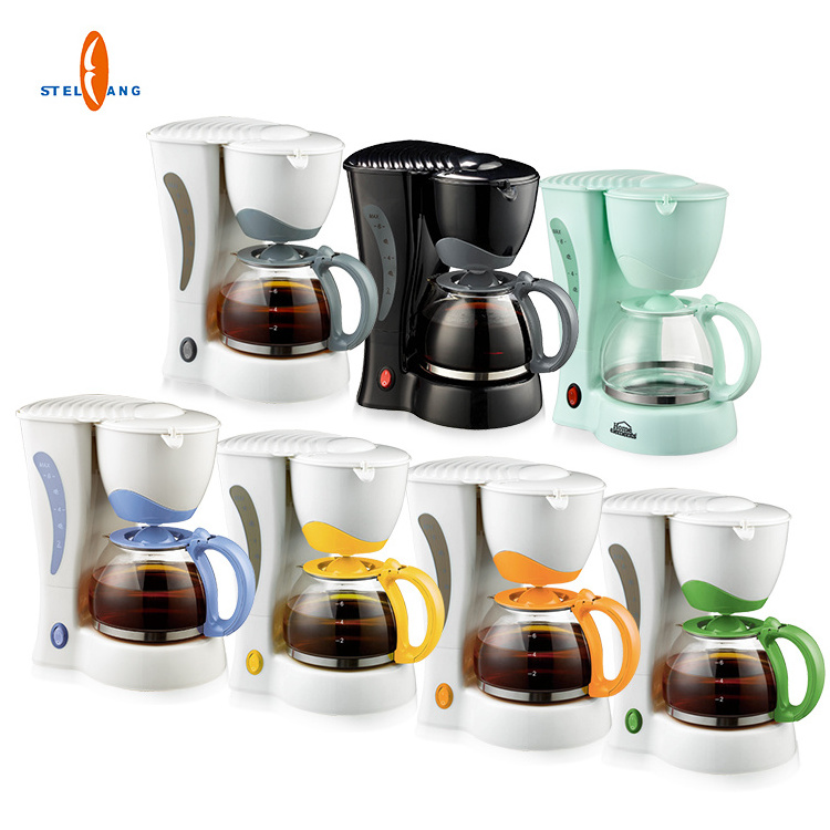 High volume automatic pour over black coffee machine carafe home portable drip coffee maker