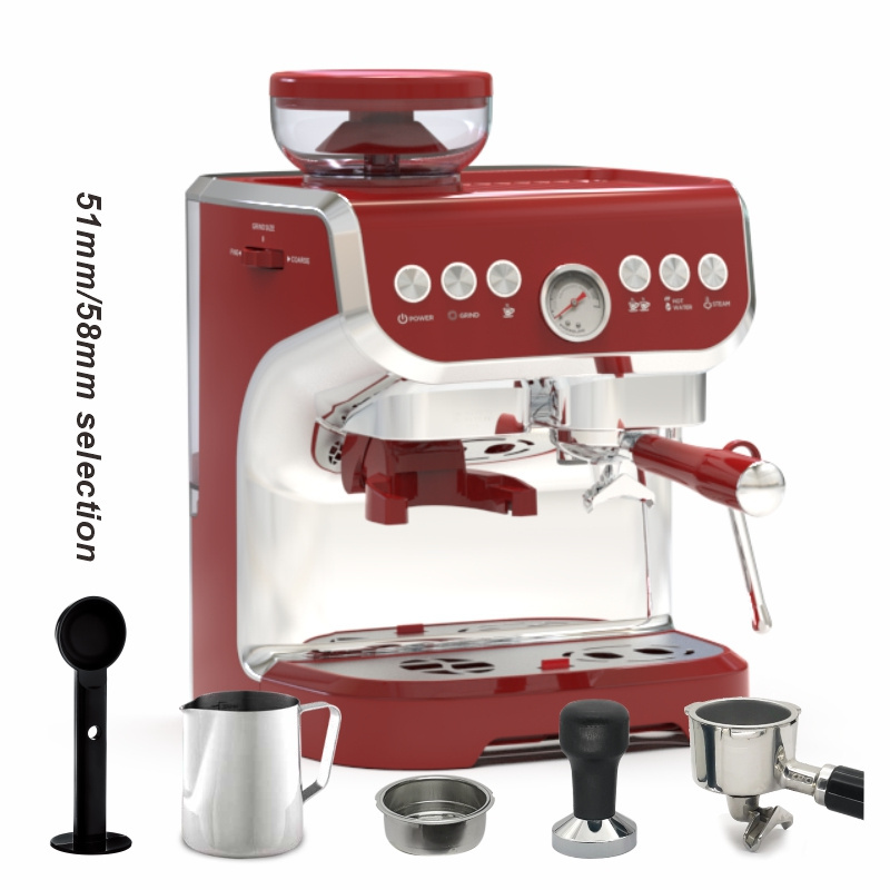 Italian Automatic Coffee Grinding Expresso Machine 15 Bar Cappuccino Espresso Coffee Maker cafetiere expresso