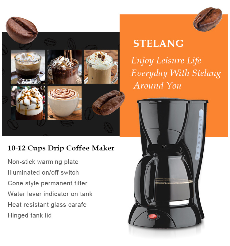 Commercial Brewer Regular 12 Cup Coffee Maker Semi Automatic Portable Manual Drip Coffee Machine