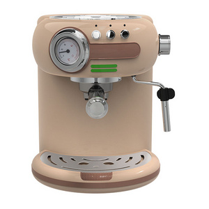 Italian pressure equipment vintage professional electric espresso coffee machine with milk frother