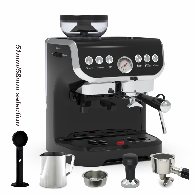 Italian Automatic Coffee Grinding Expresso Machine 15 Bar Cappuccino Espresso Coffee Maker cafetiere expresso