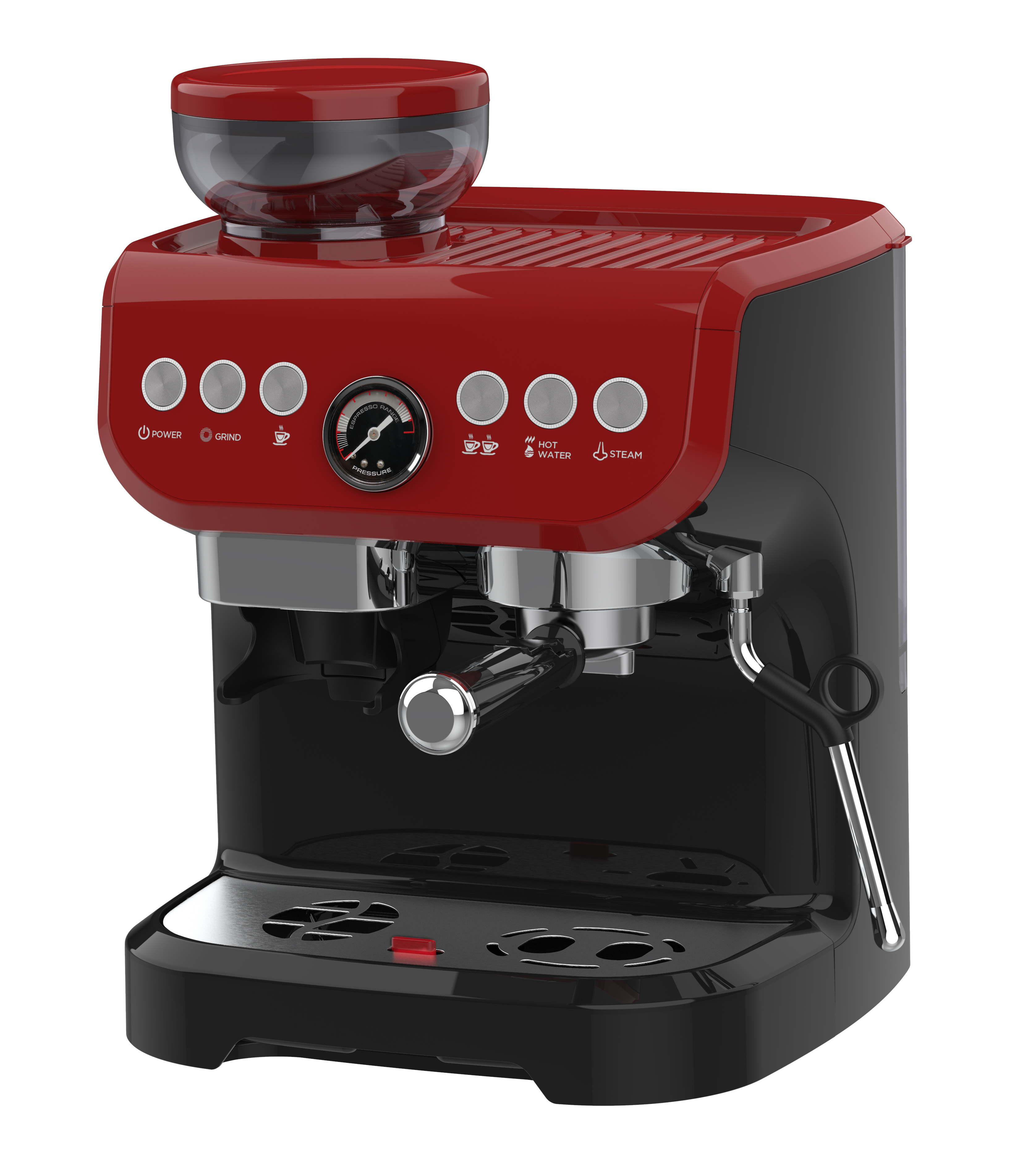 Kitchen appliance 3 in 1 semi-automatic espresso coffee machine electric coffee maker with grinder function