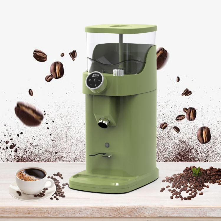 automatic grinding machine super silent speed adjustable double cups coffee grinder electric commercial