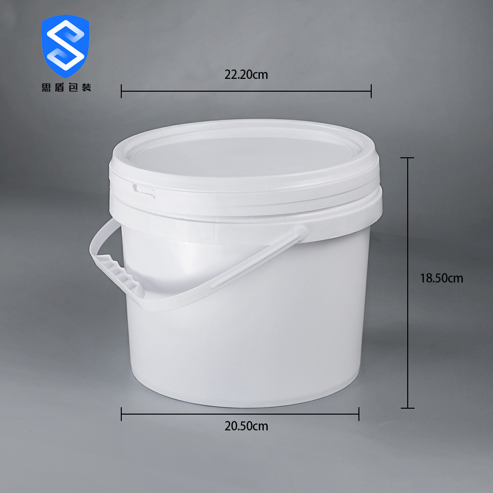 5L round bucket plastic jerry cans drum 5 KG paint pail