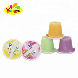 Halal cheap Fruit Coconut Gummy Candy Yogurt Pudding Cup Sealer Mini Jelly