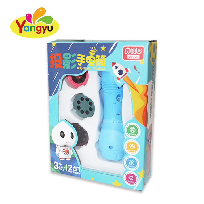 Baby Cute Cartoon Creativity Toy Torch Lamp Flashlight Projector Toy