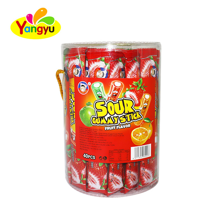 Sour sweet candy strips confectionery soft candy