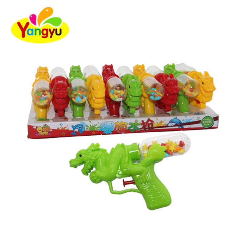 Chinese dragon shaped big water gun custom toy candy