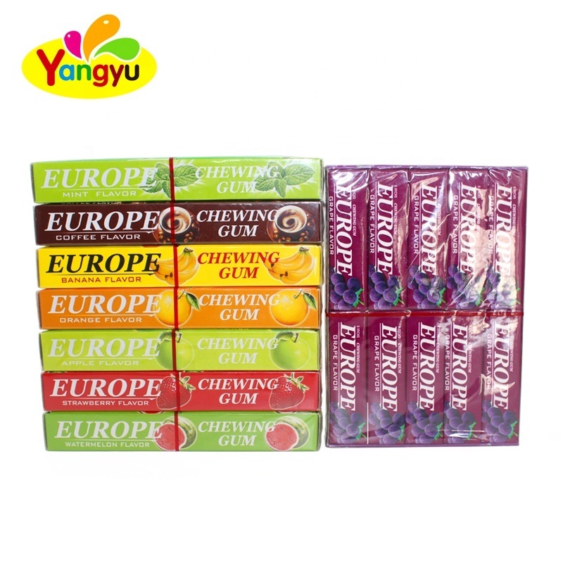 10 Flavors Europe Stick Chewing Gum