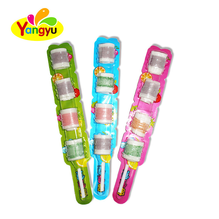 Assort Gummy Roll Candy With Fruit Juice Jelly Roll Soft Candy