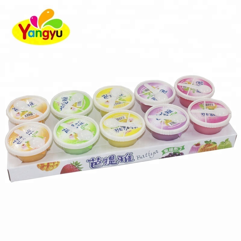 Halal cheap Fruit Coconut Gummy Candy Yogurt Pudding Cup Sealer Mini Jelly