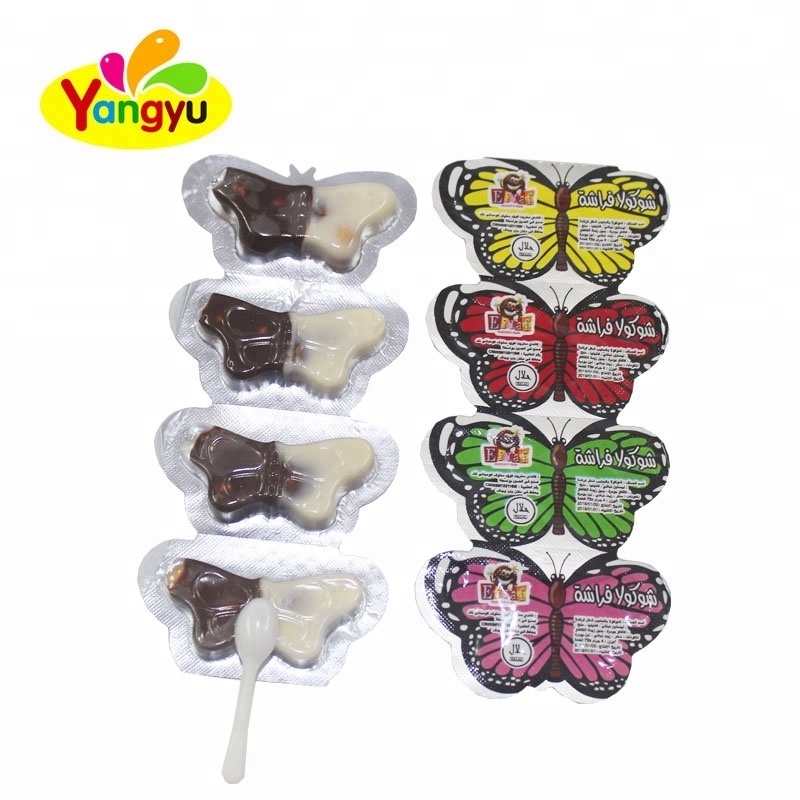 Child Mini Butterfly cookies biscuit with chocolate cup confectionery products