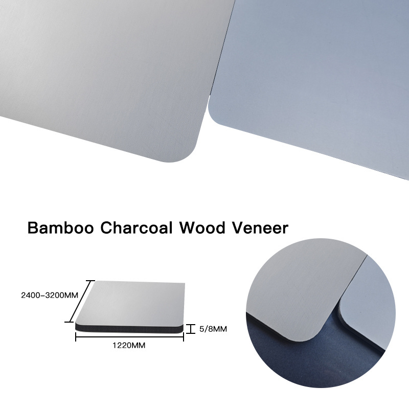 2024 Hot Sell marble wall panel modern bamboo charcoal wood veneer PET seamless carbon crystal board bamboo veneer