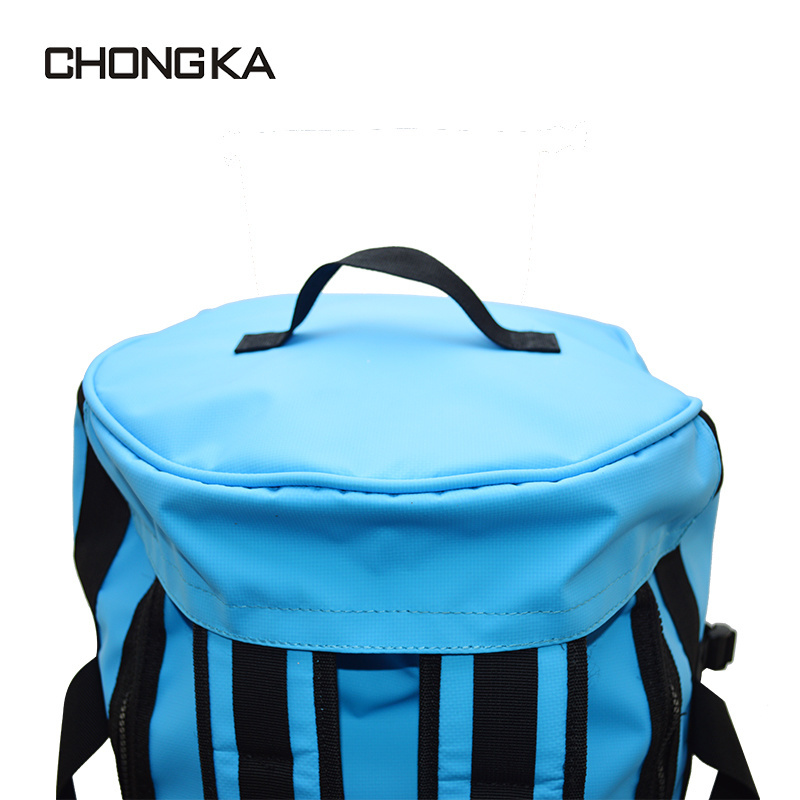 Large capacity travel hiking camping PVC business trip waterproof backpack unisex outdoor mountaineering storage bag