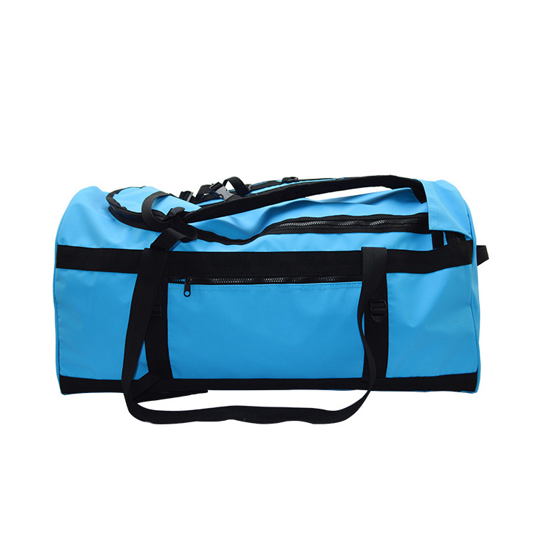 Large capacity travel hiking camping PVC business trip waterproof backpack unisex outdoor mountaineering storage bag