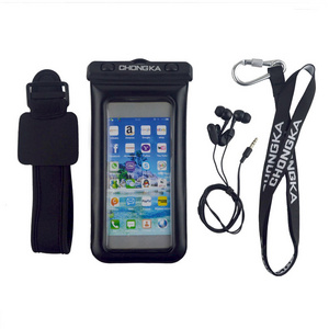 Best selling top waterproof cell phone pouch with earphone for iphone 13 pro max 7'' smartphone waterproof case