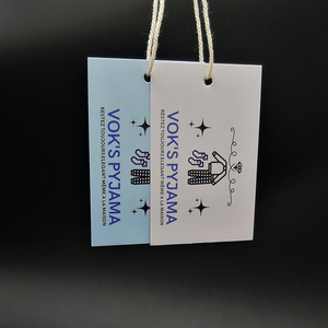 Pretty Luxury Rectangle Shape Brand Name Logo Paper Hang Tags Round And Square Hang Tag Baby Toys Brand Tags