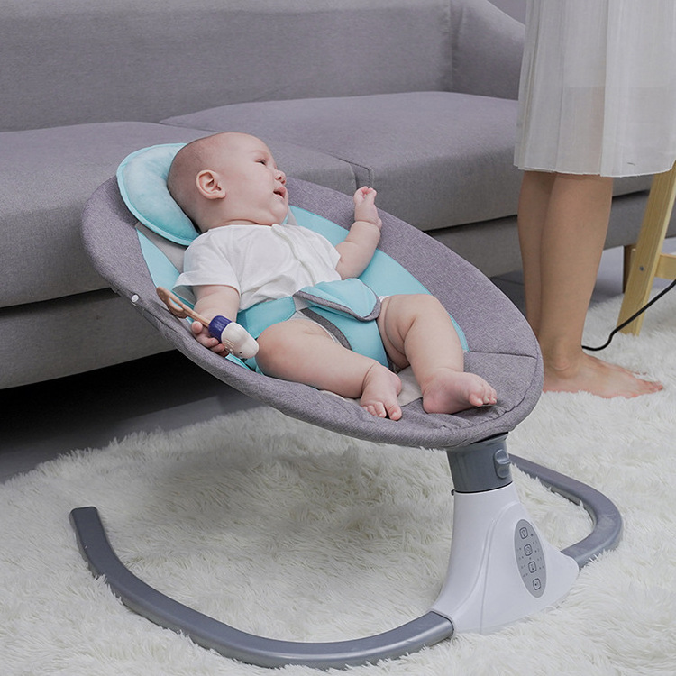 Musical Rocking Chair Cribs For Baby Child  Electric Baby Cradle Swing Bed With Mosquito Net Hanging Toys