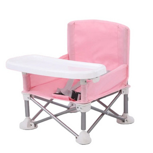 Portable Outdoor Kids Camping Folding Baby Safety Dining Feeding Chair Baby Booster Seat With Tray