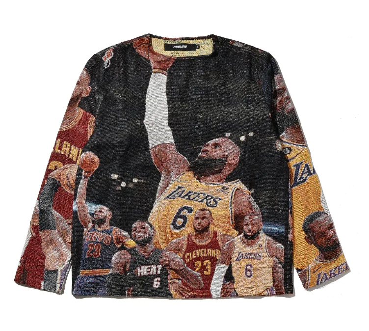 Quick Customize Heavy Weight Oversized Tapestry Sweater Custom Logo High Quality Tapestry Pullover Jumper