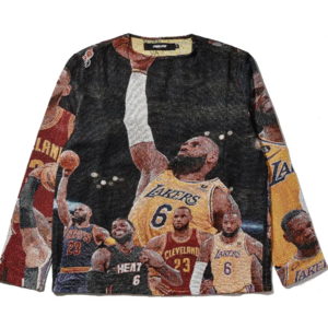 Quick Customize Heavy Weight Oversized Tapestry Sweater Custom Logo High Quality Tapestry Pullover Jumper