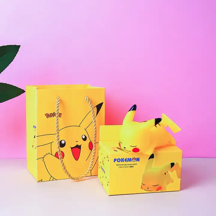 Amazon Hot Cute Mini Adorable Pikachu Bedroom Warm Night Light Wholesale Cheap Pikachu Light Up Toy Table Lamp