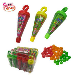 Umbrella Shape Toy Filling Colorful Pearls Candy