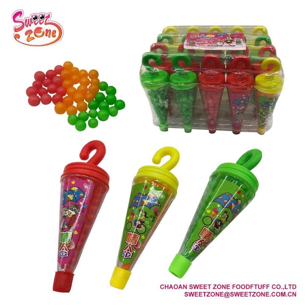 Umbrella Shape Toy Filling Colorful Pearls Candy