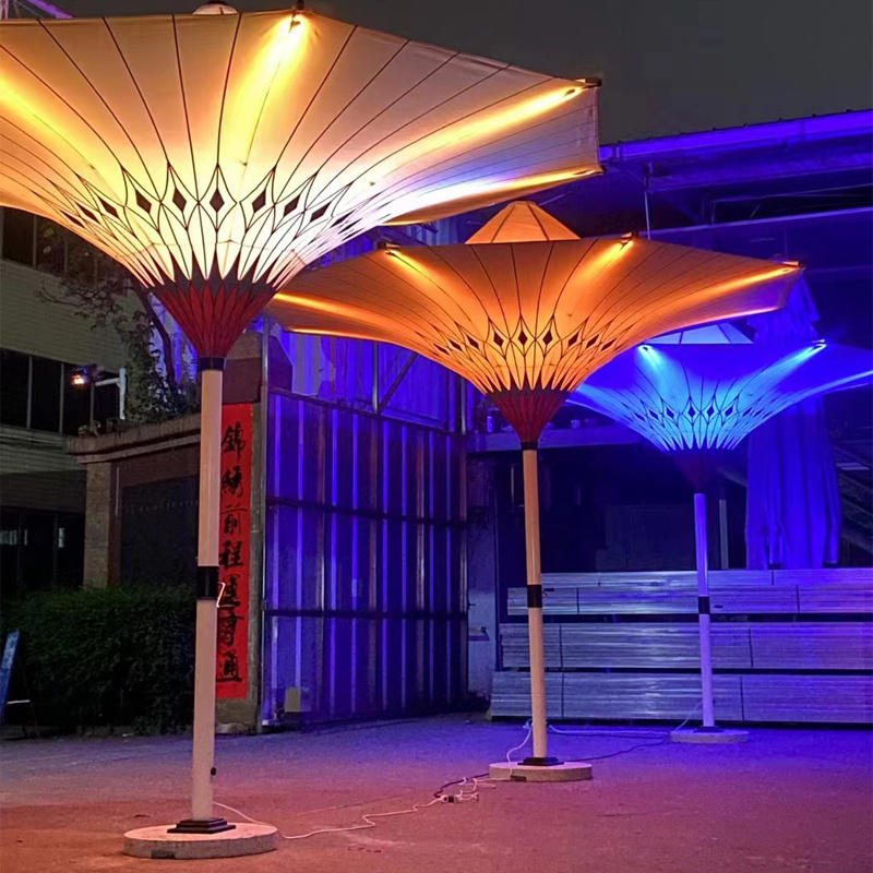 3.5M /6M / 8M Big Heavy Duty Commercial Outdoor   garden Parasol  Patio outdoor umbrella Flower tulip  umbrella