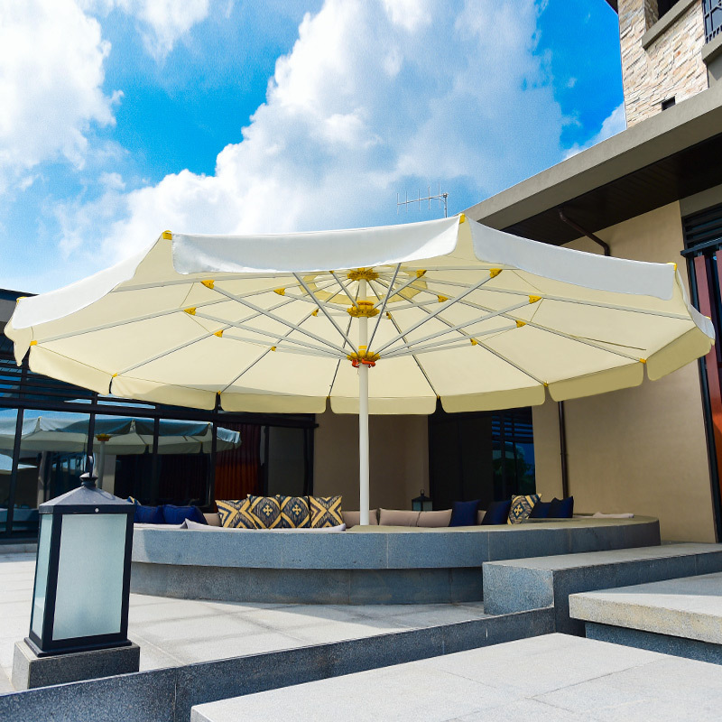 7M Big Size Heavy Duty Huge Outdoor Garden Sunshade Parasol Commercial Umbrellas For Cafe Restaurant