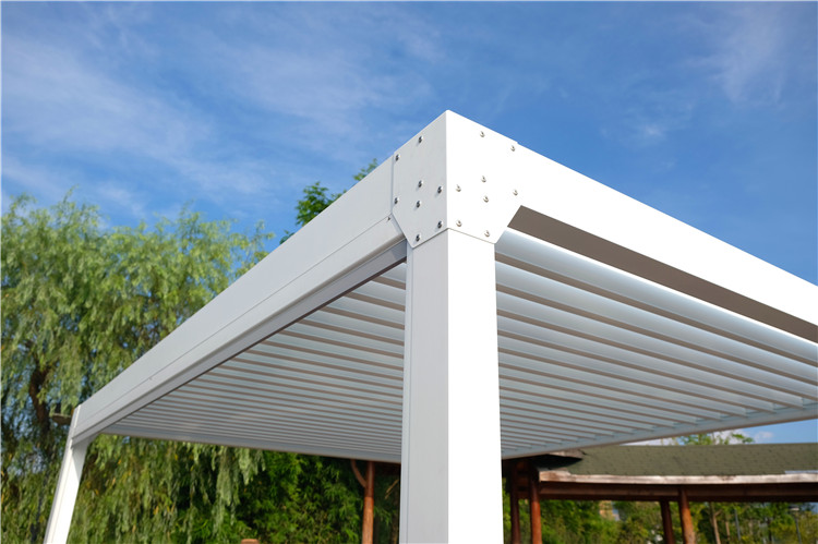 Outdoor Electric Roof Patio Pergola Aluminium Garden Gazebo Water Proof Louver Aluminium Pergola