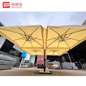 4 arms Cantilever Outdoor Umbrella in big size umbrella giant parasol