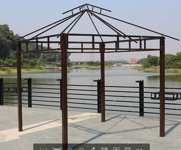 Chinese durable garden pavilion outdoor metal pavilion gazebo