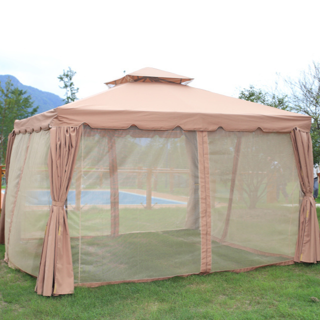 Cheap price roman gazebo 3x3 gazebo with mosquito net