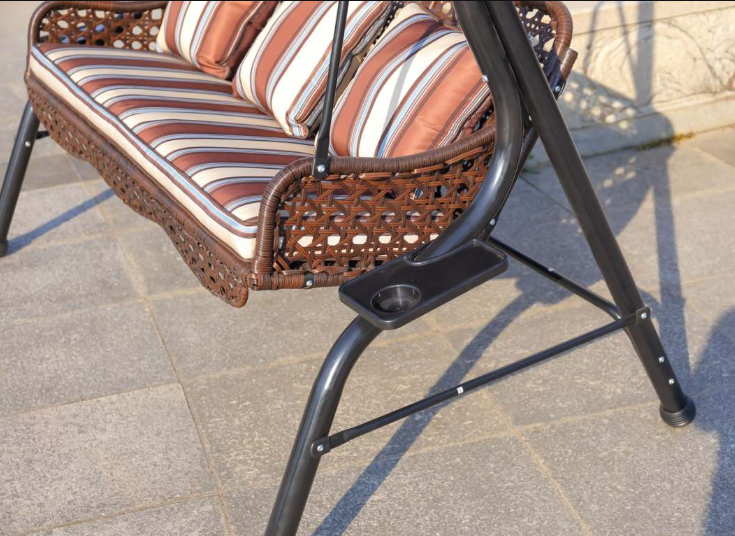 Factory hot-sale balcony outdoor furniture swing chair rattan outdoor swing