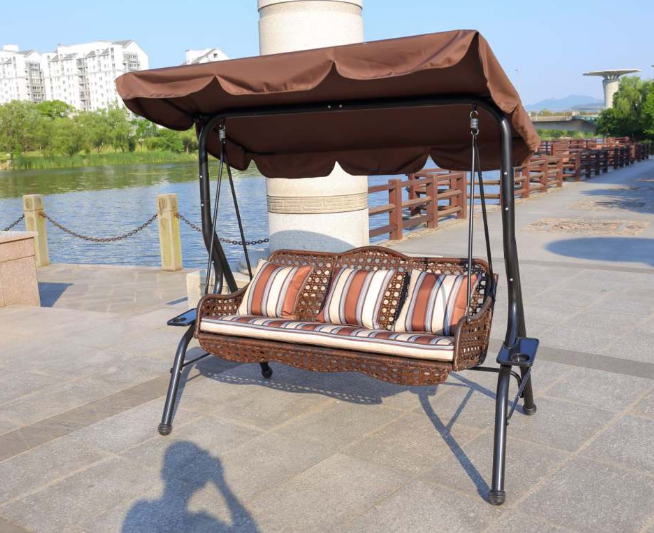 Factory hot-sale balcony outdoor furniture swing chair rattan outdoor swing