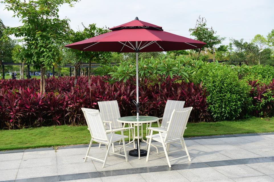 Chinese outdoor table set with umbrella garden umbrella outdoor