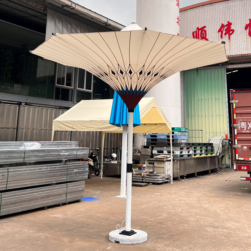 3.5M /6M / 8M Big Heavy Duty Commercial Outdoor   garden Parasol  Patio outdoor umbrella Flower tulip  umbrella