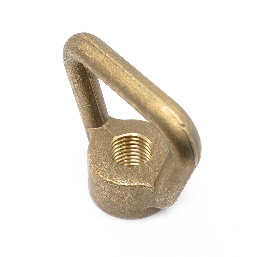 Solid Brass Lifting Eye Nuts DIN582 Carbon Steel Forged Galvanized Ring Nut Anchor with M3 Thread Size Aluminum Plated Finish