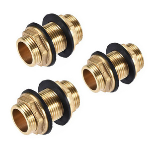 OEM ODM tank hose adapter brass coupling fitting pipe fitting brass water tank fittings for washing machine nozzle connector