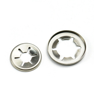 Stainless Steel Plum Clamp Push Star Lock Washer For Shaft